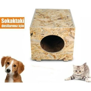 Apak Ahşap Osb Kedi Evi
