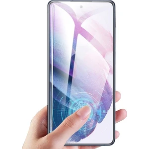 Samsung Galaxy S21 Uyumlu Ekran Koruyucu Fhd-9h Kavisli Tam Kaplayan
