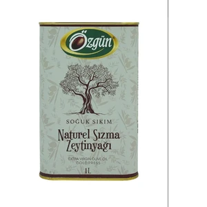 Özgün Naturel Sızma Zeytinyağı Soğuk Sıkım Teneke 1 lt