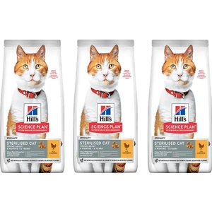 Sterilised Kısırlaştırılmış Tavuklu Kedi Maması 1,5 kg 3 Adet