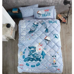 Ranforce Tek Kişilik Yorgan Skyland V1 Mavi %100 Pamuk