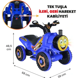 UJ Toys Buddy Akülü Atv 6V-MAVI