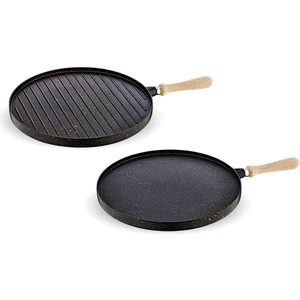 Çift Taraflı Grill Ve Gözleme Tava Siyah
