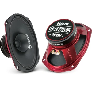 Reiss Audio RS-M69R 250 Watt Max POWER+150 Watt Rms Power+6x9 Oval Midrange