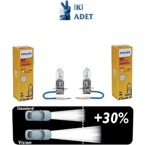 Phılıps H3 12V 55W Standart Ampul +30 Fazla Işık 12336 ( 2 Adet )