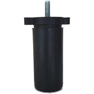 Orta Plastik Mobilya Koltuk Kanepe Ayağı Tek Adet Siyah 10 - 14 cm 5/16 Vida  (Vida Ölçüsüne Dikkat)