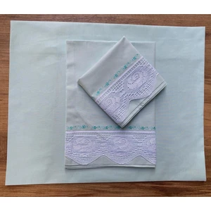 Çeyiz Bahçesi Dantelli Pikolu Nil Yeşili Çarşaf Takımı