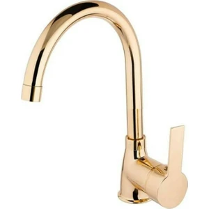 Melek Yapı Gold Altın Kuğu Lavabo Batarya Aç Kapa