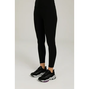 CT641 Basic Sardonlu Tayt Siyah Kadın Tayt