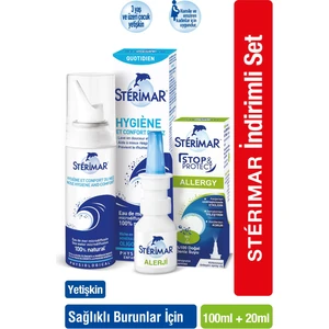 Isotonic Yetişkin Burun Spreyi 100ML+STERIMAR Stop&protect Alerji Burun Spreyi 20ML