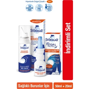 Hipertonik Burun Spreyi 50ML+STERIMAR Stop&protect Burun Spreyi 20ML