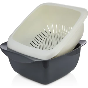 Sev Plastik Hazneli Kare Süzgeç