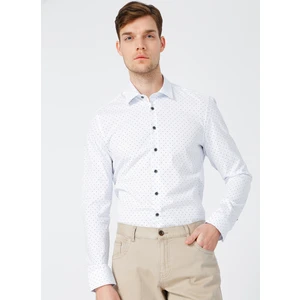 Pierre Cardin Erkek Desenli Extra Slimuzun Kol Gömlek