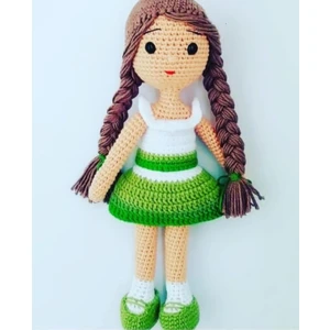 Oyuncak Park Yeşil Güneş Bebek Amigurumi Organik Oyuncak