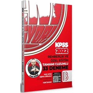 Benim Hocam Yayınları 2022 Eğitim Bilimleri Rehberlik ve Özel Eğitim Tamamı Çözümlü 33 Deneme
