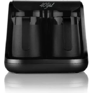 40 Yıl Çift Cezveli Otomatik Türk Kahve Makinesi Siyah