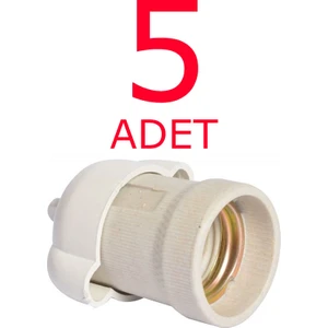Yağmur Duy - Porselen Yağmur Duy - Standart E 27 Duy 5 Adet