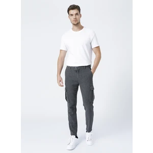 Normal Bel Basic Antrasit Erkek Kargo Pantolon - KAPRI