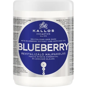 Kallos Cosmetics Blueberry Hair Mask Yabanmersini Özü ve Avakadodu Yağı Içeren Canlandırıcı Saç Bakım Maskesi 1000 ml
