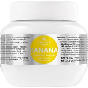 Kallos Cosmetics Banana Muz Ekstraktı ve Multivitamin Içeren Saç Bakım Maskesi 275ML