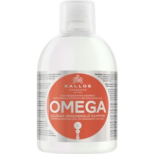 Kallos Cosmetics Omega 1000 ml Cansız ve Yıpranmış Saçlara Omega-6 Kompleksli ve Macadamia Yağlı Onarım Şampuanı