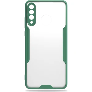 Hesaplı Dünya Huawei P30 Lite Kılıf Şeffaf Arka Renkli Çerçeve Hpr
