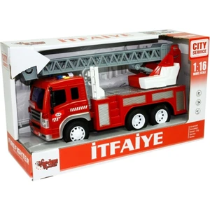1:16 Sürtmeli Sesli Işıklı Merdivenli Itfaiye Aracı