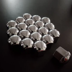 Bijon Kapağı Takım 19 mm Krom Bijon Kapak Set 20 Adet