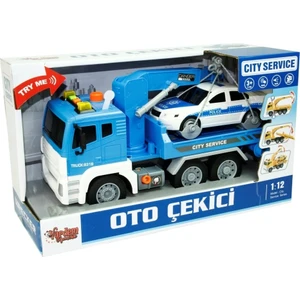 Vardem 1:12 Sürtmeli Sesli Işıklı Oto Çekici - Polis