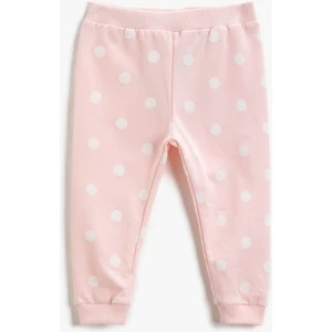 Kız Bebek Eşofman Alt Pembe Desenli 2KMG49247OK