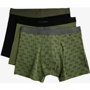 Pamuklu Desenli 3'lü Boxer Seti