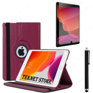 TEKNETSTORE Apple Ipad 10.2 Inç 9.nesil Uyumlu 360 Dönebilen Tablet Kılıfı + Ekran Koruyucu + Dokunmatik Kalem