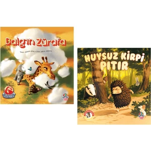 Dalgın Zürafa + Huysuz Kirpi Pıtır  Bozkırdan Arkadaşlar + Ormandan Hikayeler  Hikaye Kitabı – Öykü  6 + Yaş  Set 2 Kitap