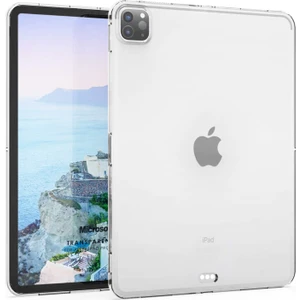 Apple iPad Pro 11'' 2021 3. Nesil Kılıf (A2377-A2459-A2301-A2460) Transparent Soft Beyaz