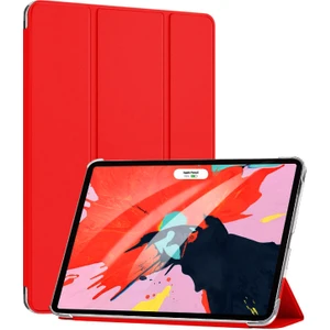 Apple iPad Pro 11'' 2021 3. Nesil Kılıf (A2377-A2459-A2301-A2460) Smart Case ve Arka Kapak Kırmızı