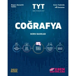 Esen Yayınları 2022 TYT Coğrafya Soru Bankası