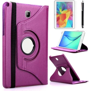 Samsung Galaxy Tab A 10.1 2016 P580 Kılıf 360 Derece Dönen Standlı Pu-Deri New Case+Kalem+Ekran