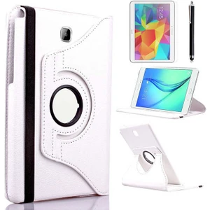 Samsung Galaxy Tab A 10.1 2016 P580 Kılıf 360 Derece Dönen Standlı Pu-Deri New Case+Kalem+Ekran
