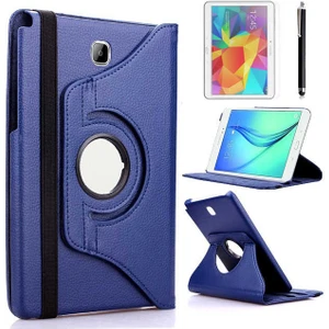 Samsung Galaxy Tab A 10.1 2016 P580 Kılıf 360 Derece Dönen Standlı Pu-Deri New Case+Kalem+Ekran