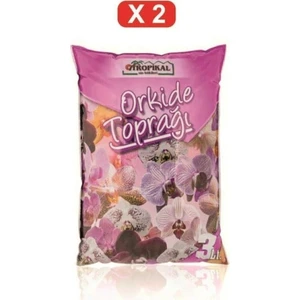 Tropikal Orkide Toprağı 3 Litre x 2 Paket Orkide Toprağı 3 Lt.