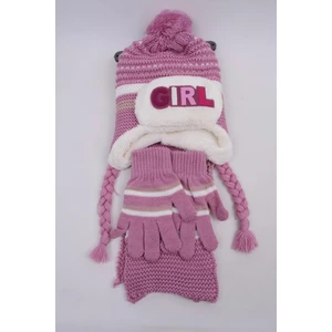 3-7 Yaş 3'lu Cocuk Atkı Bere Eldiven Set