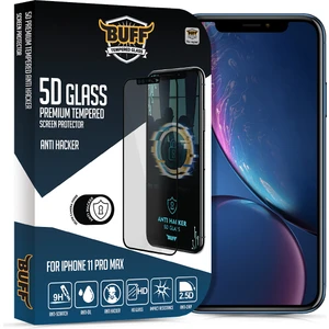 Buff iPhone 11 Pro Max 5d Glass Anti Hacker Ekran Koruyucu