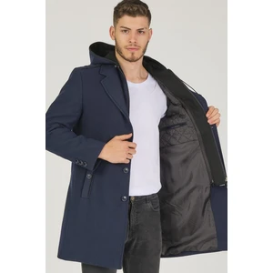 PLT8406 Dewberry Erkek Palto-Lacivert