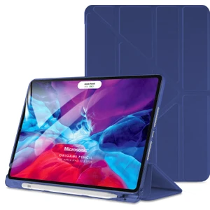 Apple iPad Pro 12.9'' 2021 5. Nesil Kılıf (A2378-A2461-A2379-A2462) Origami Pencil Lacivert