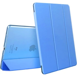 Apple iPad 10.2'' 9. Nesil (A2602-A2604-A2603-A2605) Smart Case ve Arka Kılıf Mavi