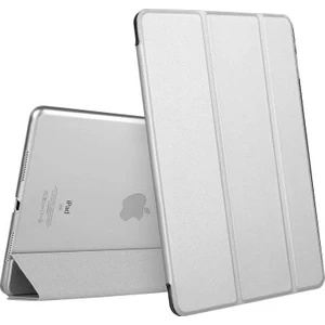 Apple iPad 10.2'' 9. Nesil (A2602-A2604-A2603-A2605) Smart Case ve Arka Kılıf Gümüş