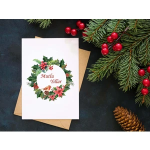Yılbaşı Tebrik Kartı-Happy New Year Card-Yılbaşı Kartpostalı