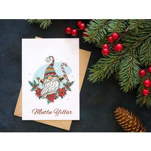 Yılbaşı Tebrik Kartı-Happy New Year Card-Yılbaşı Kartpostalı