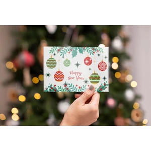 Yılbaşı Tebrik Kartı-Happy New Year Card-Yılbaşı Kartpostalı