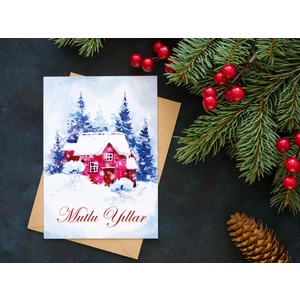 Yılbaşı Tebrik Kartı-Happy New Year Card-Yılbaşı Kartpostalı